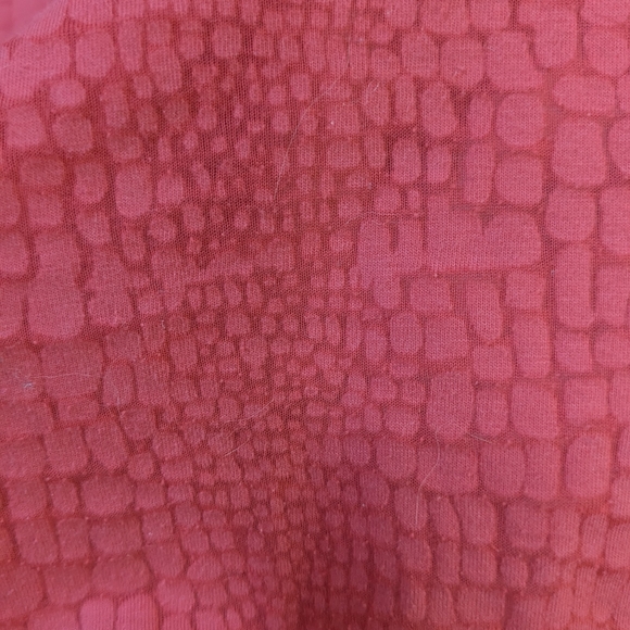 Orvis Raspberry Textured V-Neck Tunic - Picture 4 of 5